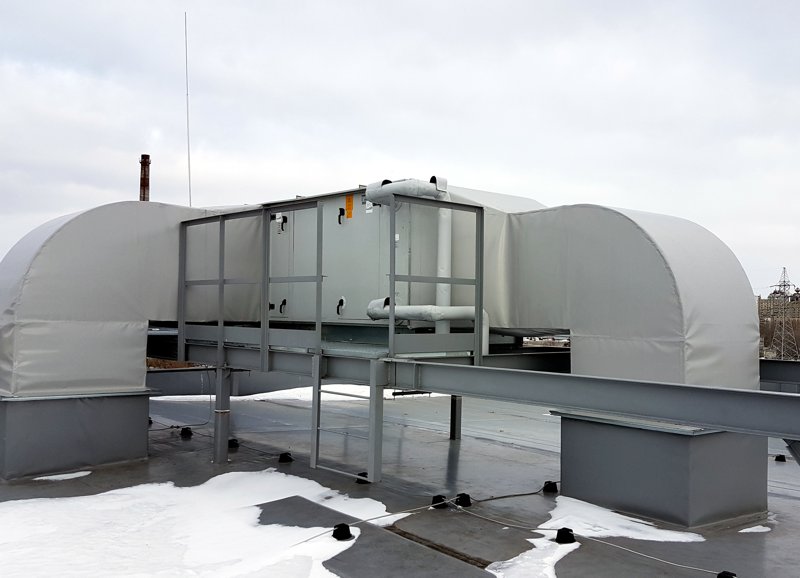 Система вентиляции, отопления, ливневой канализации и автоматики склада площадью 7000 кв.м.